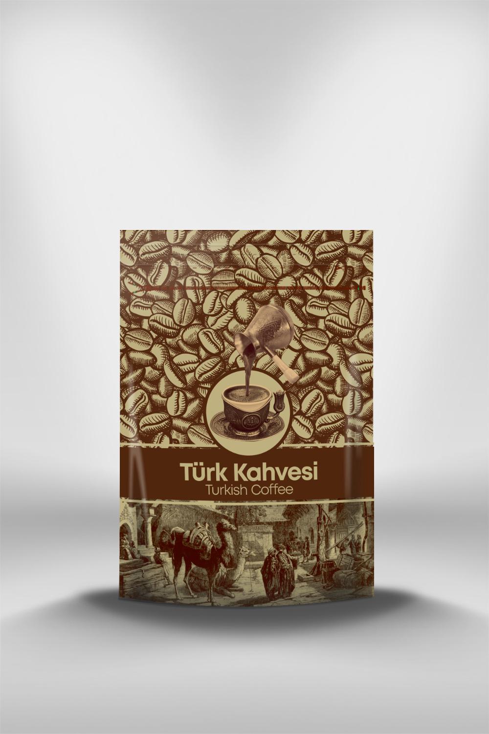 Doypack Baskılı Laminasyonlu Kahve Torbası 13x19+3,5cm (1080)